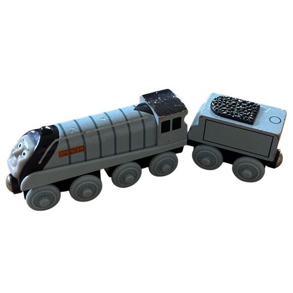 Thomas & Friends Wooden Railroad Spencer & Spencer’s Tender - Picture 5 of 9